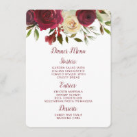 Mistletoe Manor Watercolor Dîner Rose d'hiver luxu