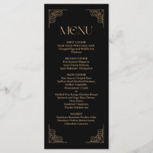 Modern Deco | Elegant Black and Gold Wedding