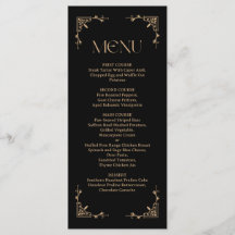 Modern Deco | Elegant Black and Gold Wedding