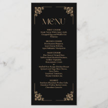 Modern Deco | Elegant Black and Gold Wedding