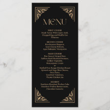 Modern Deco | Elegant Black and Gold Wedding