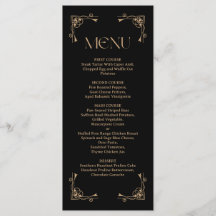 Modern Deco | Elegant Black and Gold Wedding