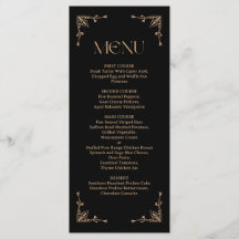 Modern Deco | Elegant Black and Gold Wedding