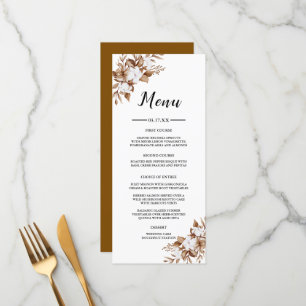 Menu Moderne minimaliste Pampas Mariage de bouquet de g