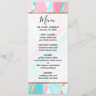 Menu Motif géométrique Abstrait moderne