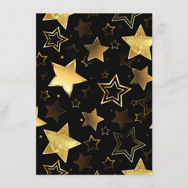 Menu Motif sans couture avec étoiles d'or (Devant)