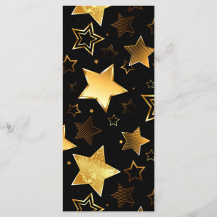 Menu Motif sans couture avec étoiles d'or
