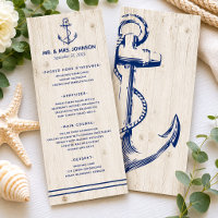 Nautical Navy Anchor Mer Rustique Mariage