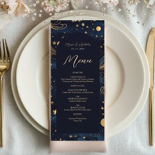 Menu Noces d'or de la Marine Céleste