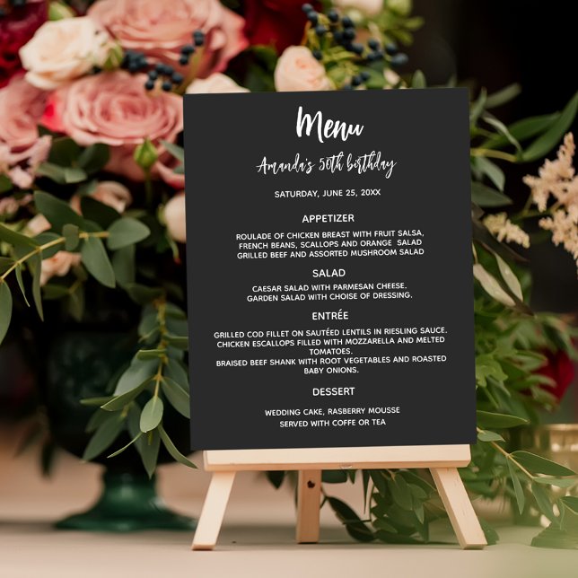 Menu noir blanc (Créateur téléchargé)