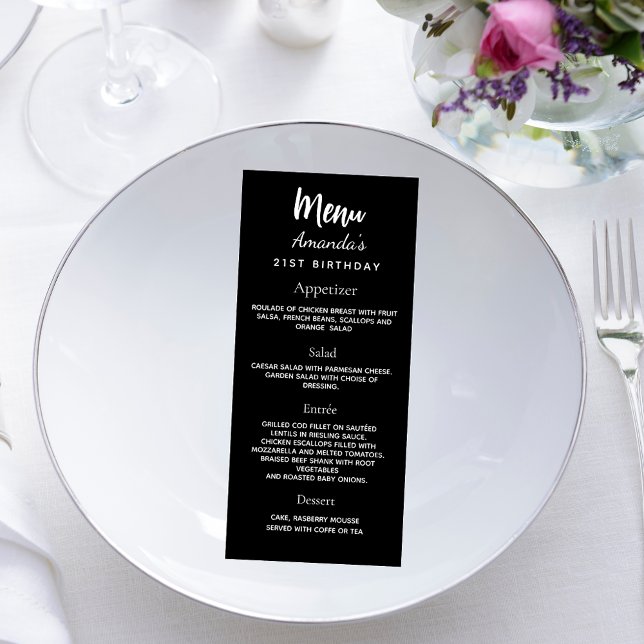 Menu noir blanc (Créateur téléchargé)