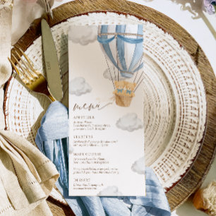 Menu Nous pouvons à peine attendre Jumeaux Baby Shower