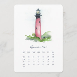 Menu Novembre Stand Alone Calendrier Phare
