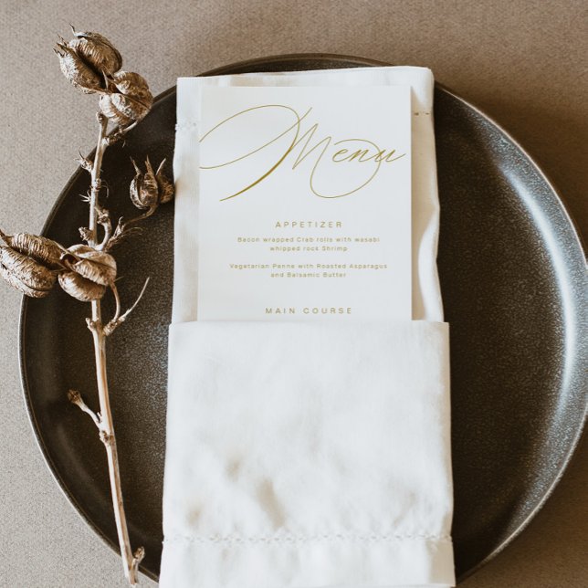 Menu Or Doré Élégant (Créateur téléchargé)