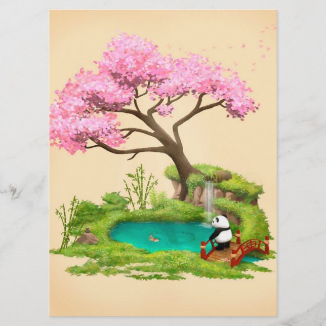 Menu Panda Bear| Pour Panda Lover | Anniversaire d (Devant)