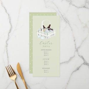 Menu Pâques Panier de lapin au chocolat