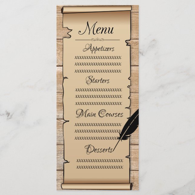 Menu Parchemin (Devant)