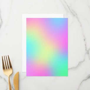 Menu Pastel Rainbow Colonnes Abstrait Blur Gradient Omb