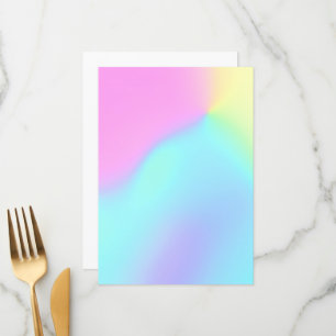 Menu Pastel Rainbow Colors Abstrait Blur Gradient Ombre
