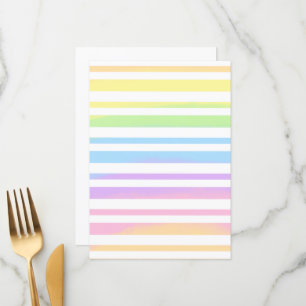 Menu Pastel Rainbow Stripes Blur Art Design Abstrait