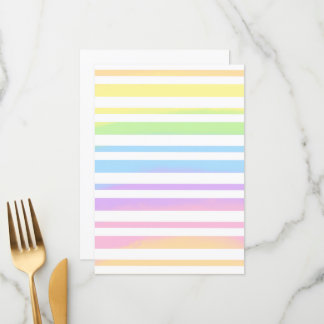 Menu Pastel Rainbow Stripes Blur Art Design Abstrait