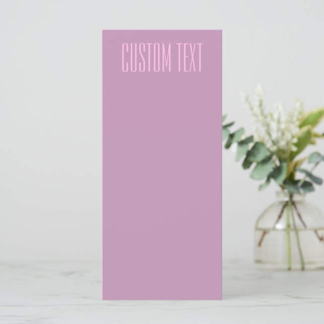 Menu Pastel Violet & Rose Clair | Texte Moderne Éditabl (Debout devant)