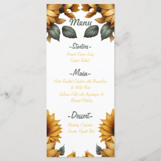Menu Patch de tournesol