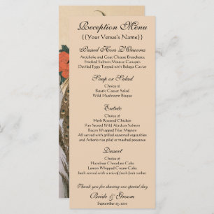 Menu Peacock et Peonies par Mariage Hiroshige