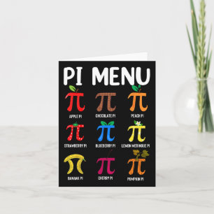 Menu Pi 3.14 Symbole Pi - Magasin de mathématiques