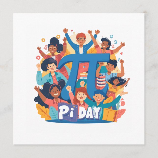 Menu Pi Day Squad Celebration Design (Devant)