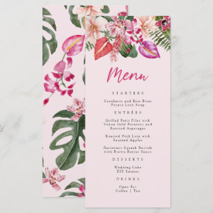 Menu Pink Tropical