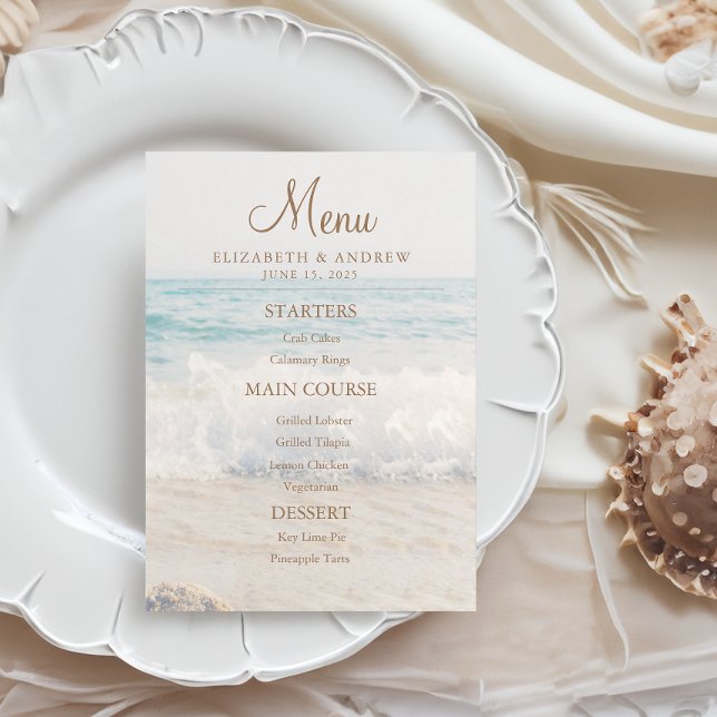 Menu Plage Balnéaire/Mariage océanique (Créateur téléchargé)