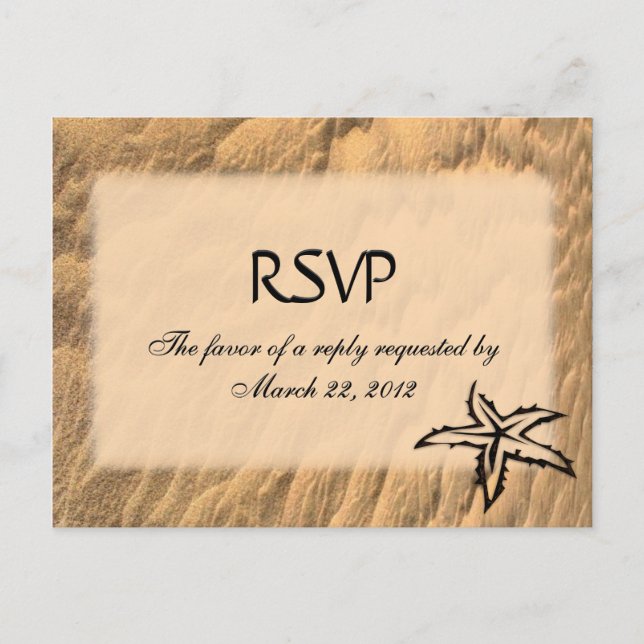 Menu Plage RSVP (Devant)