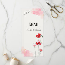 Menu "poppies"