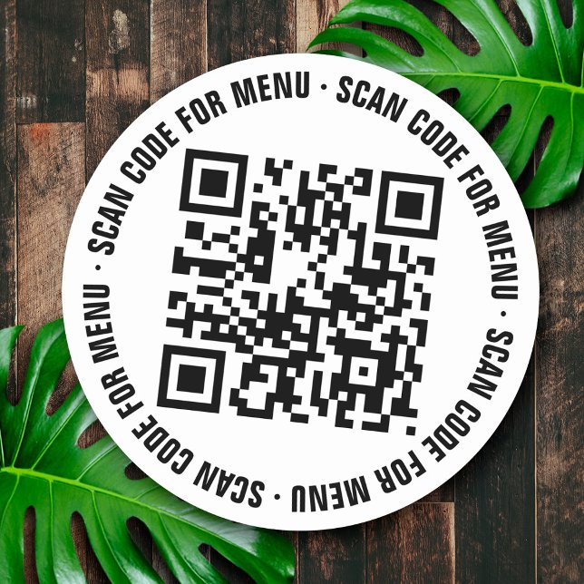 Menu QR Code Restaurants Stickers (Creator Uploaded)