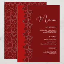 Red Romantic Hearts Flammes de Saint Valentin Fête