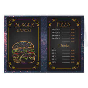 menu restaurant