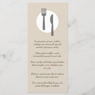 Menu Restaurant Sur Mesure Simple Élégant Et Moderne