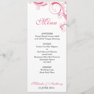 Menu Rosé Flèche Filigree