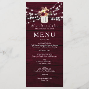 Menu Rustique Bourgogne