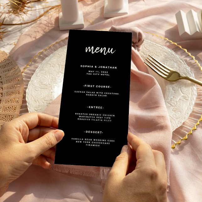 Menu Script Black | Wedding (Créateur téléchargé)