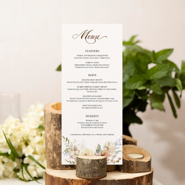 Menu Script botanique Rose d'automne rustique (Créateur téléchargé)