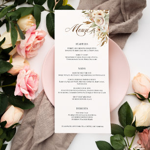 Menu Script botanique Rose d'automne rustique