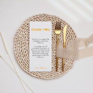 Menu Script moderne merci note de message