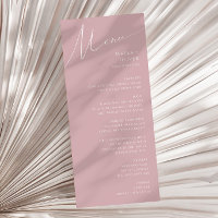 Script Whimsical | Dîner Mariage Rose Dusty