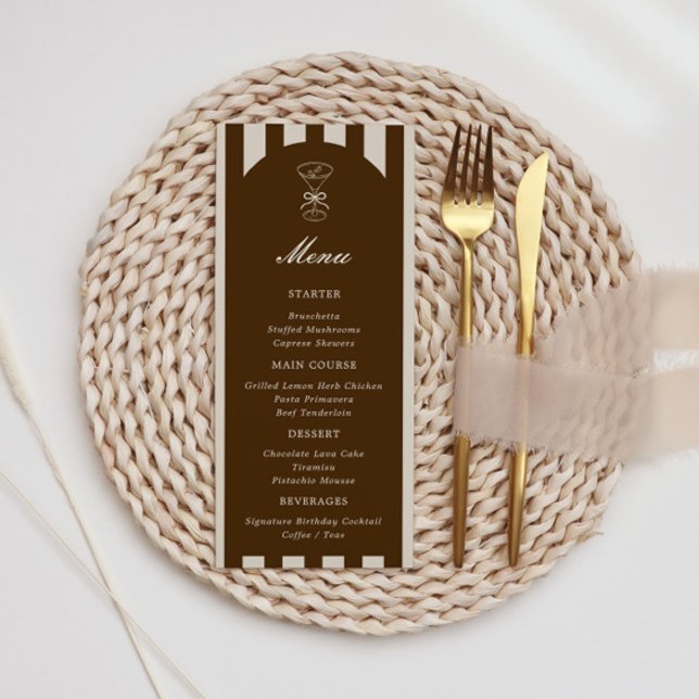 Menu She's A Tini Bit Older Coffee Martini Birthday (Créateur téléchargé)