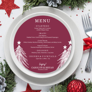 Menu Simple et élégant canneberge