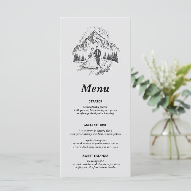Menu Ski Couple (Debout devant)