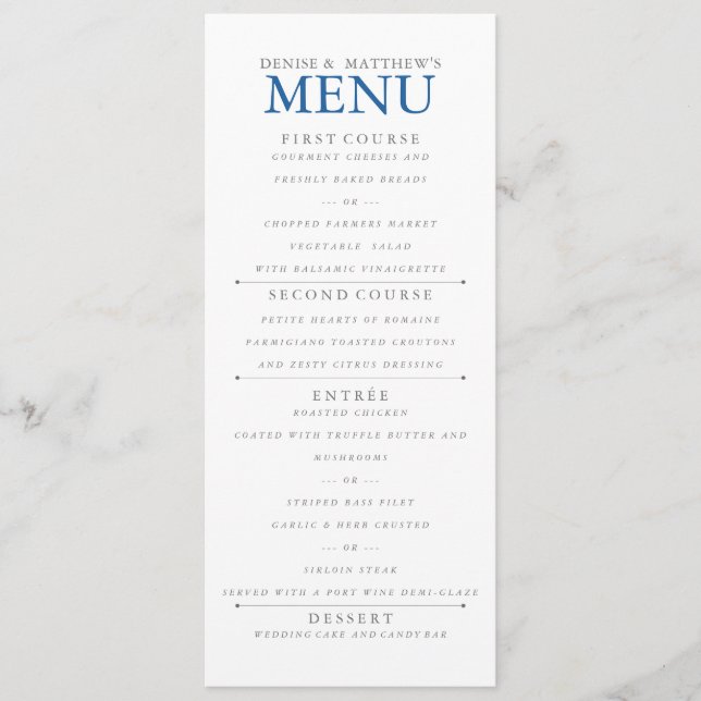 Menu Skydiver Blue (Devant)