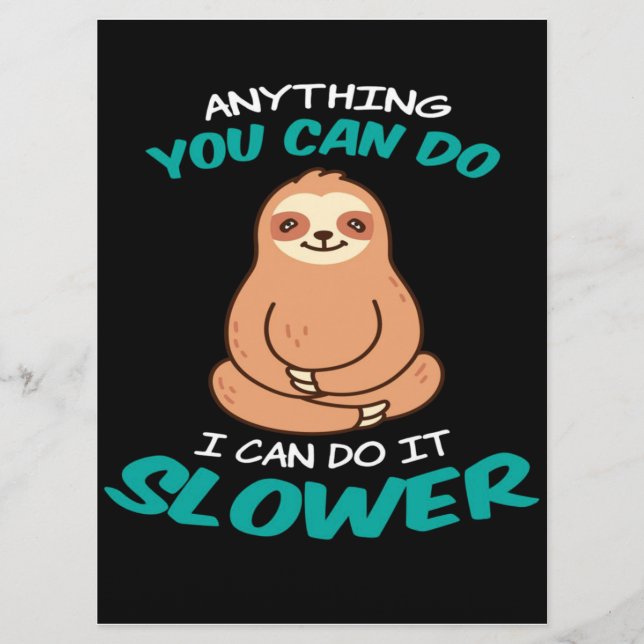 Menu Sloth Lover (Devant)